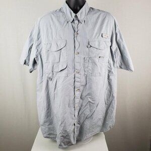 Columbia Shirt Button Up Short Sleeve XL Chest Pocket